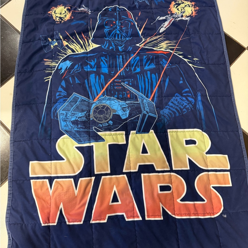 Star Wars the Mandalorian Grogu Weighted Blanket Multi-Color 36x48”